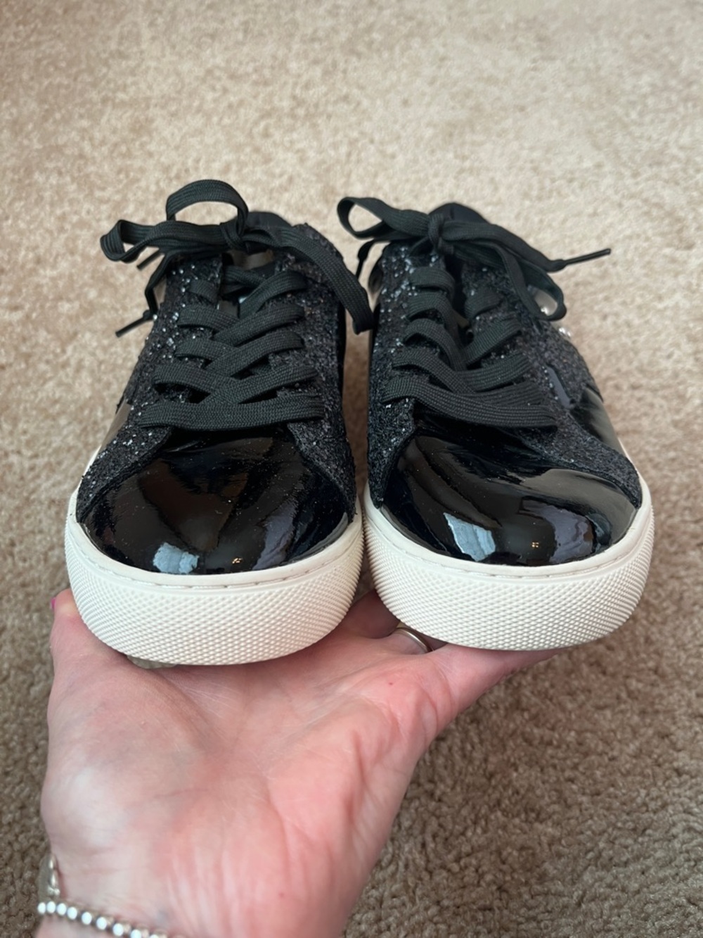Hey Girl by Corkys Supernova Shiny Glitter Sneakers - Picture 3 of 7